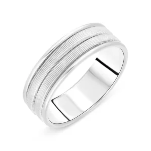 Marco Bicego Uomo 18ct White Gold Unisex Wide Ring D