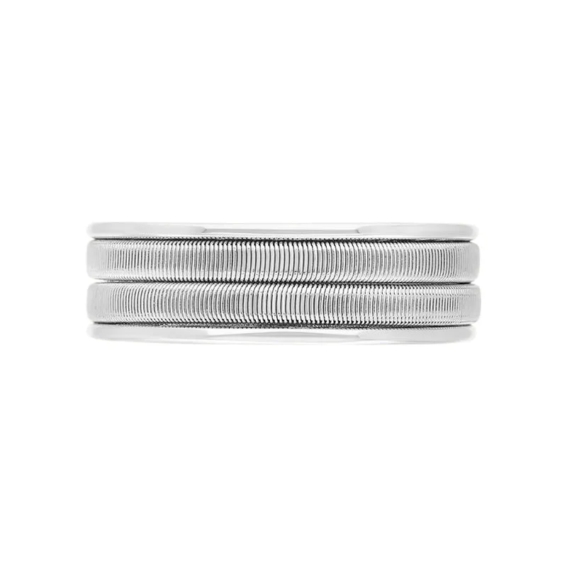 Marco Bicego Uomo 18ct White Gold Unisex Wide Ring D
