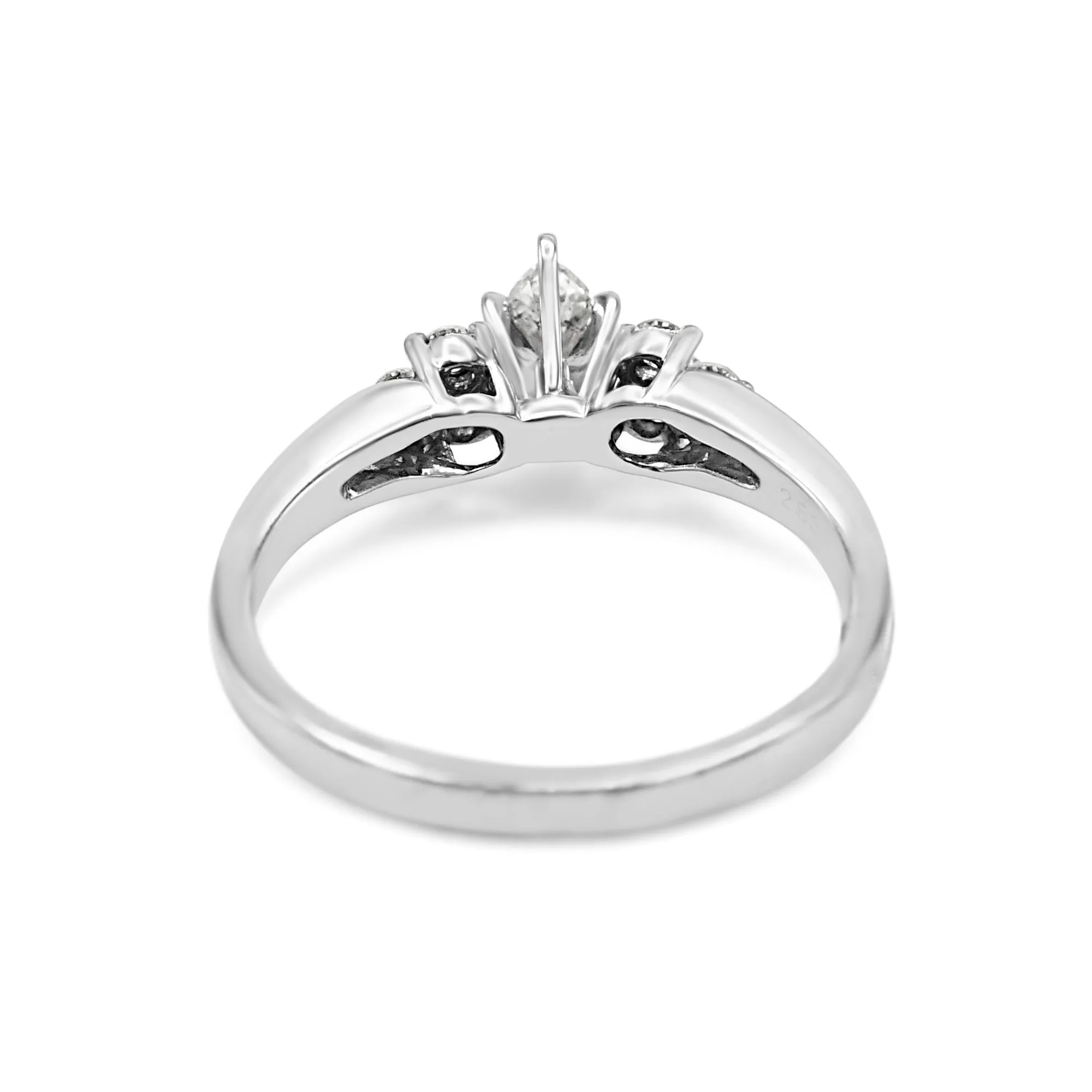 Marquise & Brilliant Cut Diamond Ring