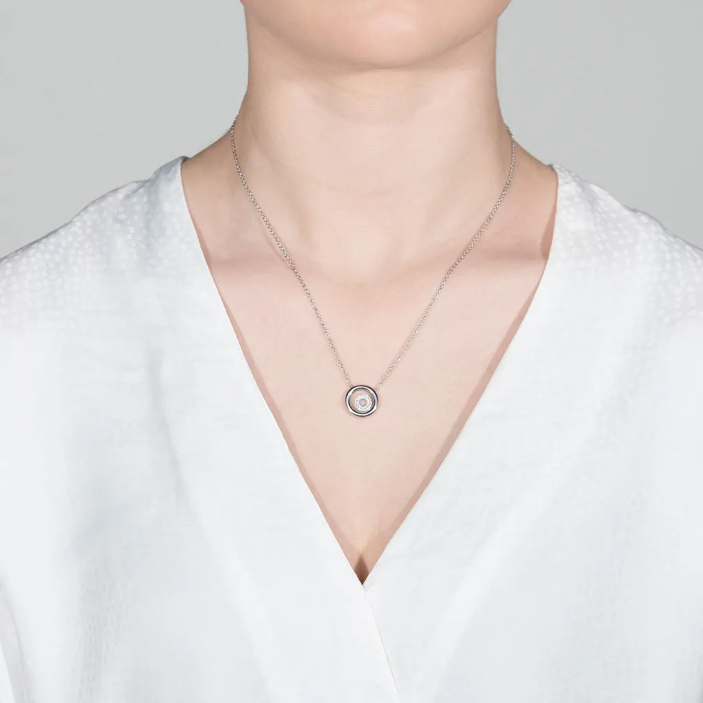 Matin 18K Whitegold Necklace w. 31 Diamonds