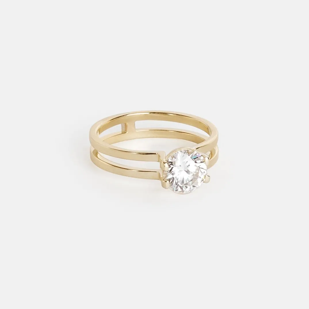 Mes Ring with 1.09ct Lab-grown Diamond in Gold