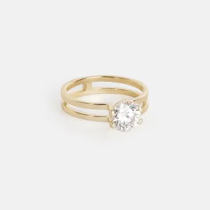 Mes Ring with 1.09ct Lab-grown Diamond in Gold