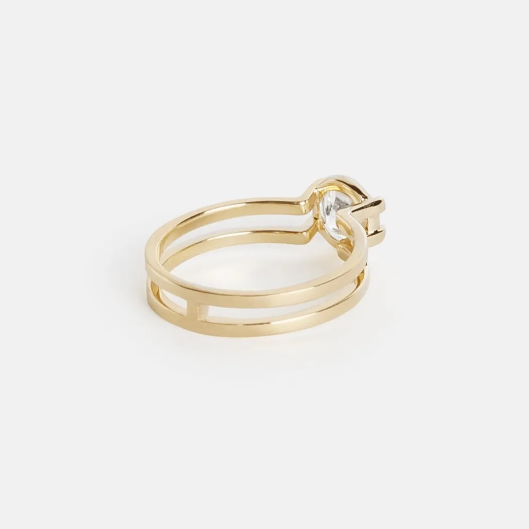 Mes Ring with 1.09ct Lab-grown Diamond in Gold