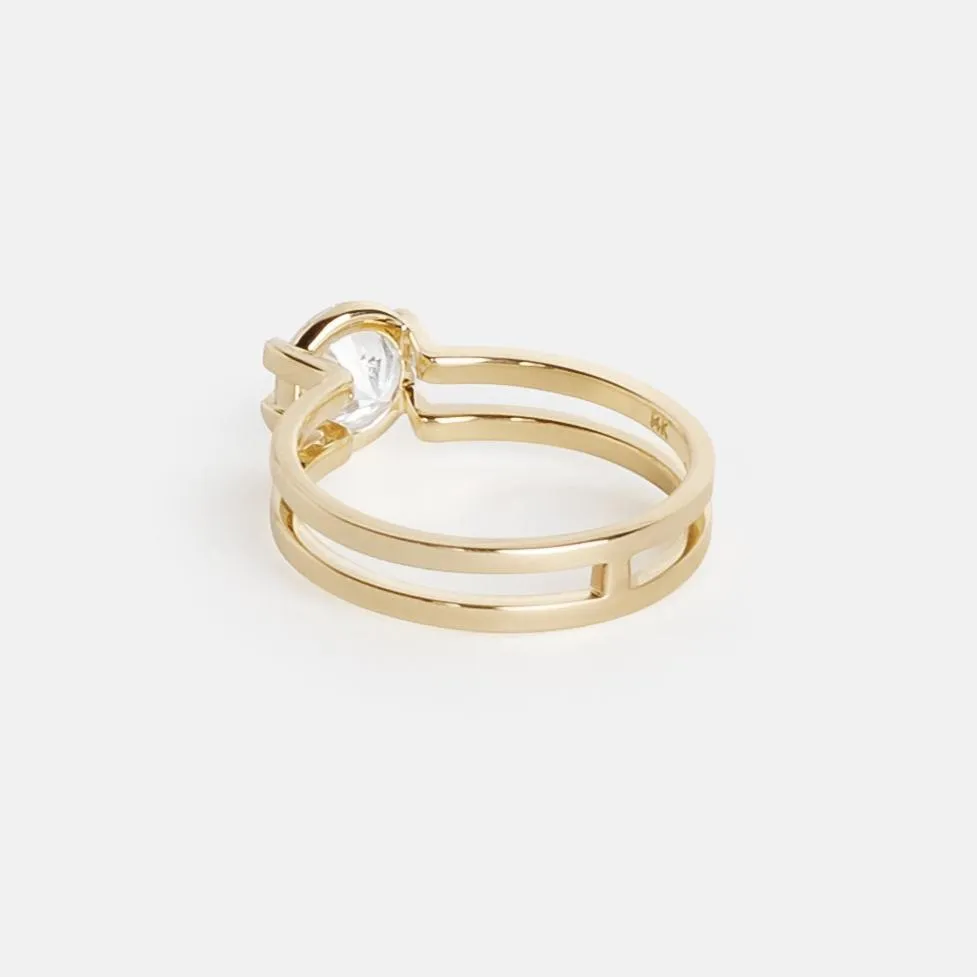 Mes Ring with 1.09ct Lab-grown Diamond in Gold