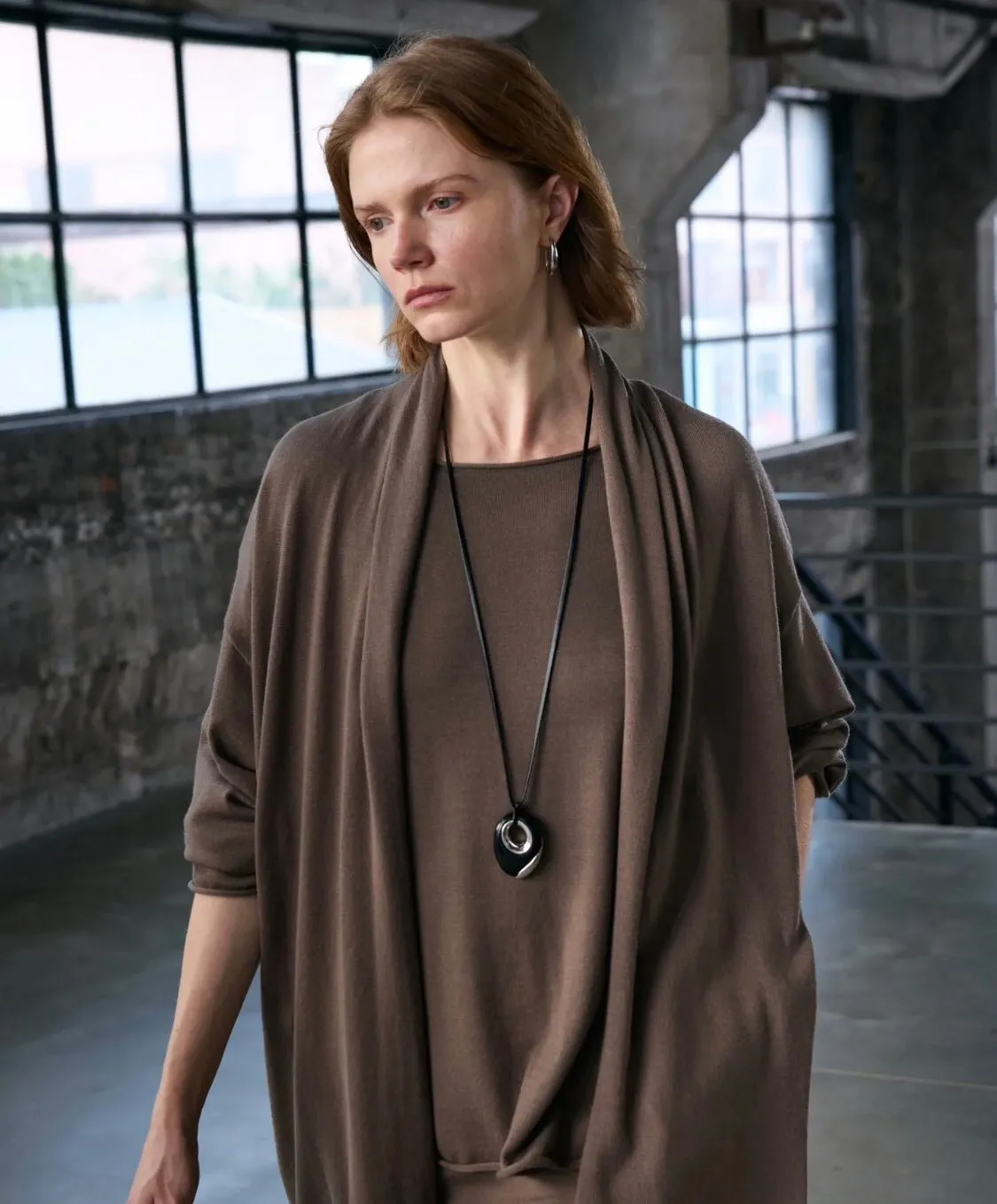 Midnight Oval Obsidian Necklace