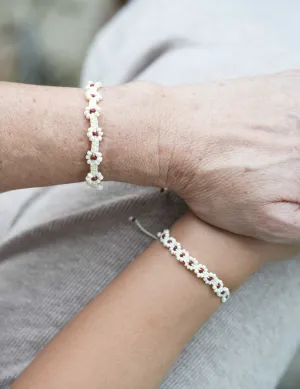 Mini & Me: Allison Cream Bracelet Set