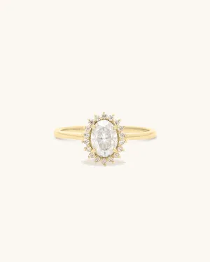 Mini Antiquity Moissanite Ring