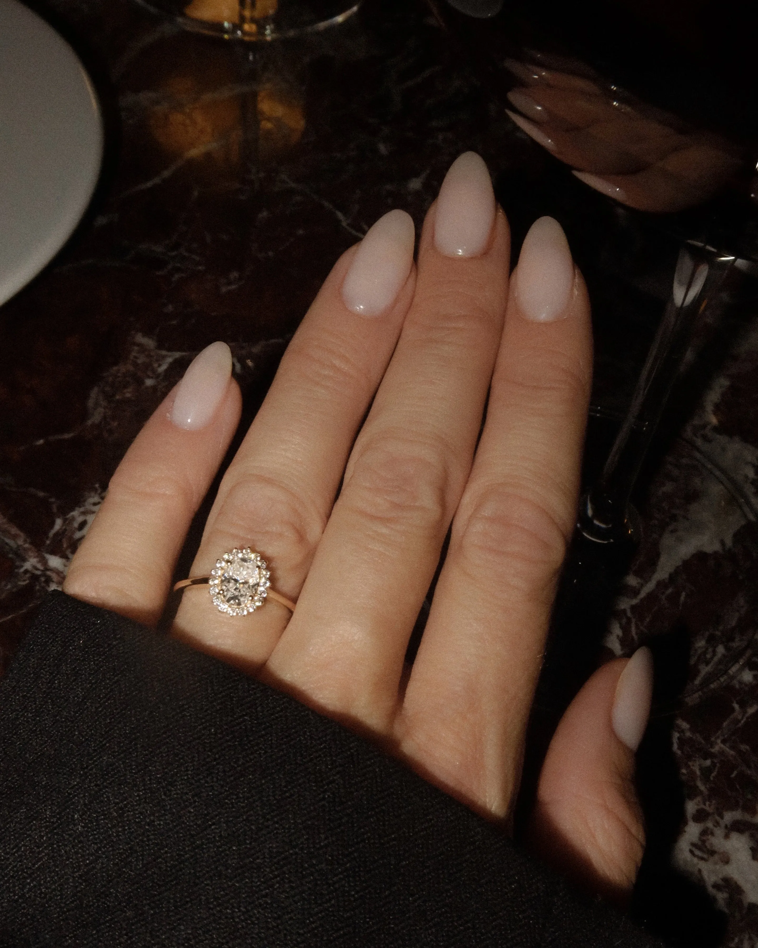 Mini Antiquity Moissanite Ring