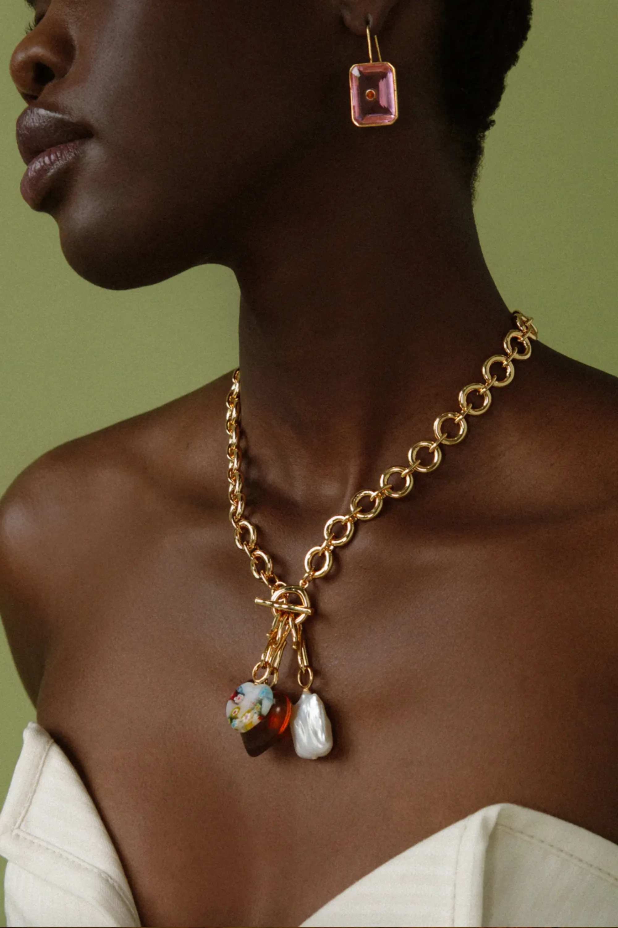 Mood Necklace, Gold