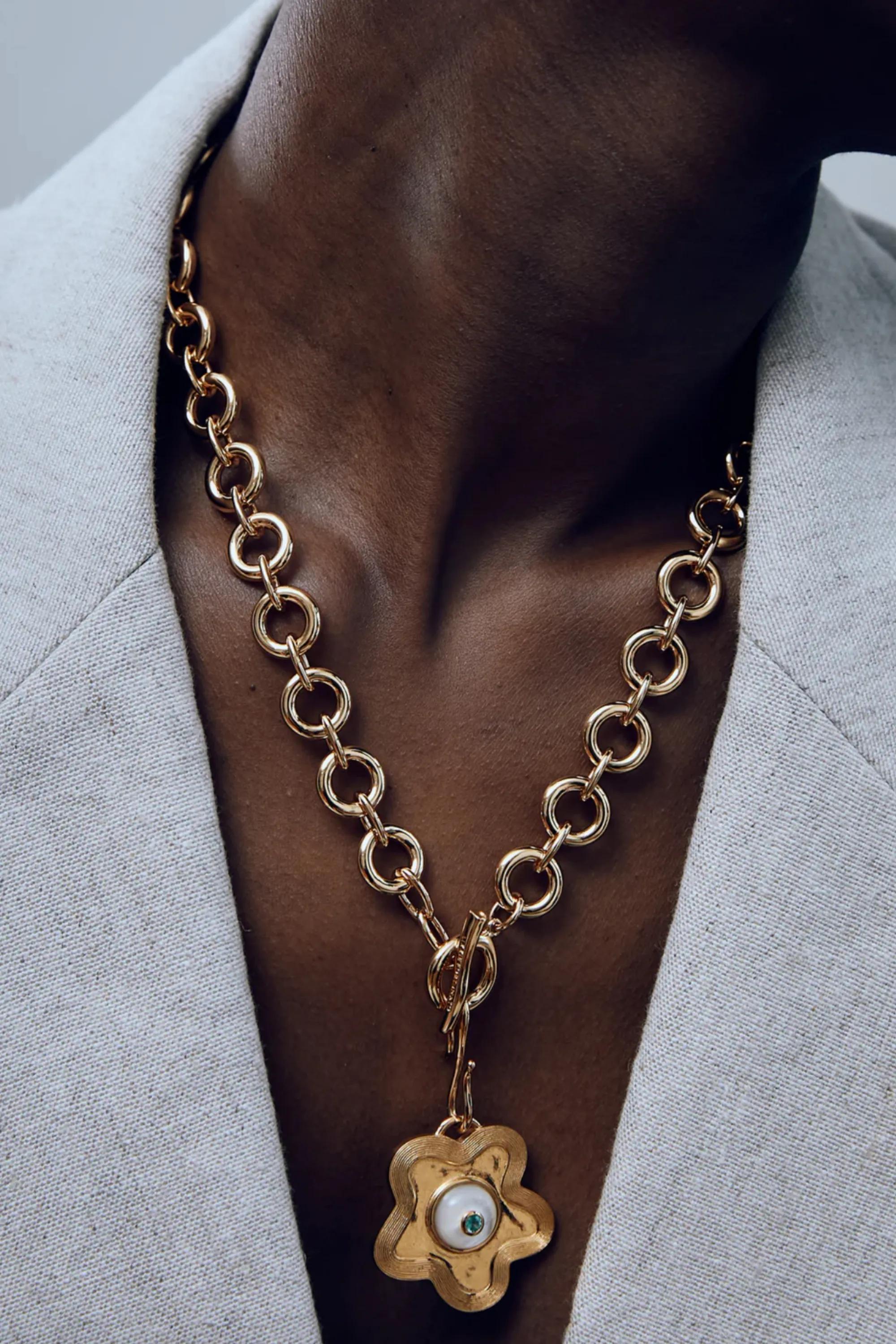 Mood Necklace, Gold