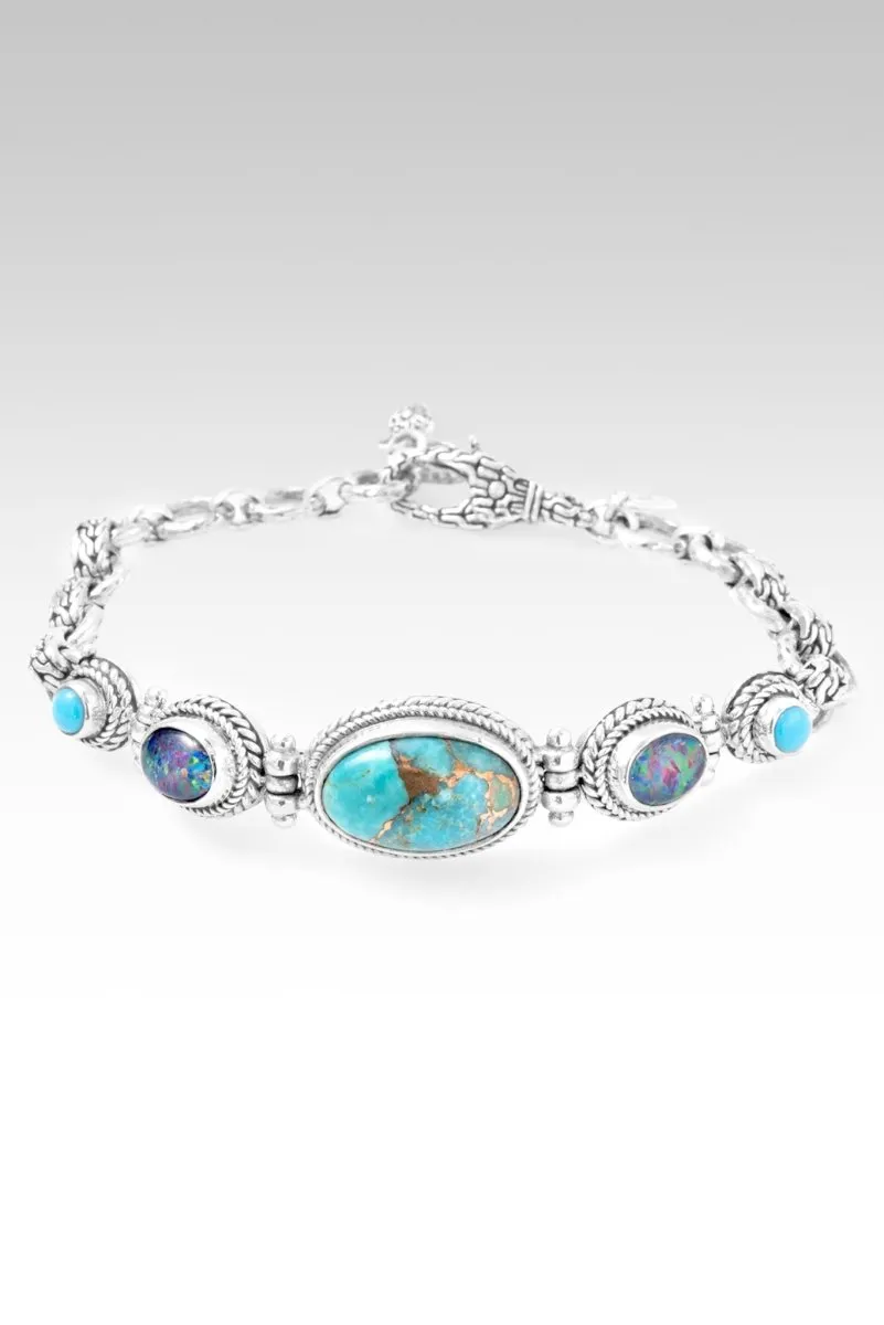 Need a Miracle Bracelet II? in Blue Mohave Kingman Turquoise, Australian Opal & Sleeping Beauty Turquoise