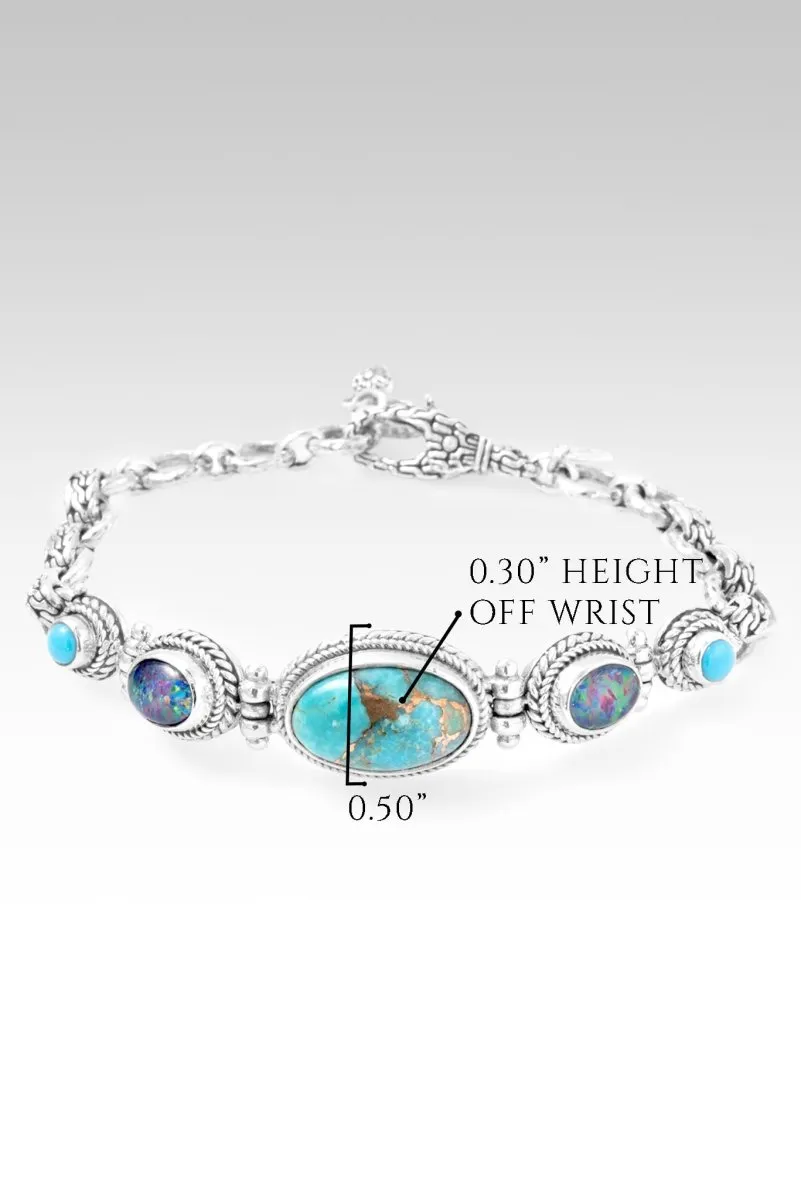 Need a Miracle Bracelet II? in Blue Mohave Kingman Turquoise, Australian Opal & Sleeping Beauty Turquoise