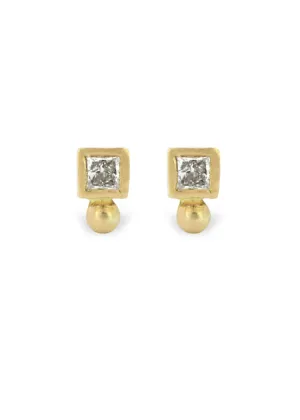 Nikki Nation | Square Dot Studs