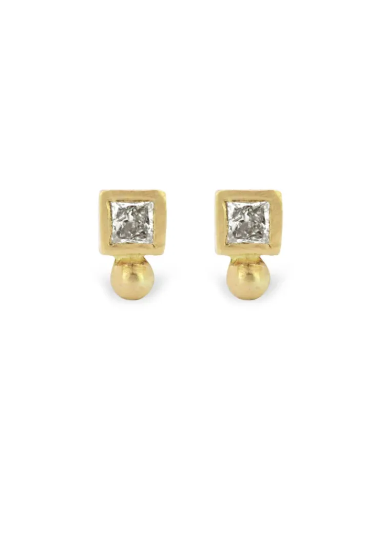 Nikki Nation | Square Dot Studs