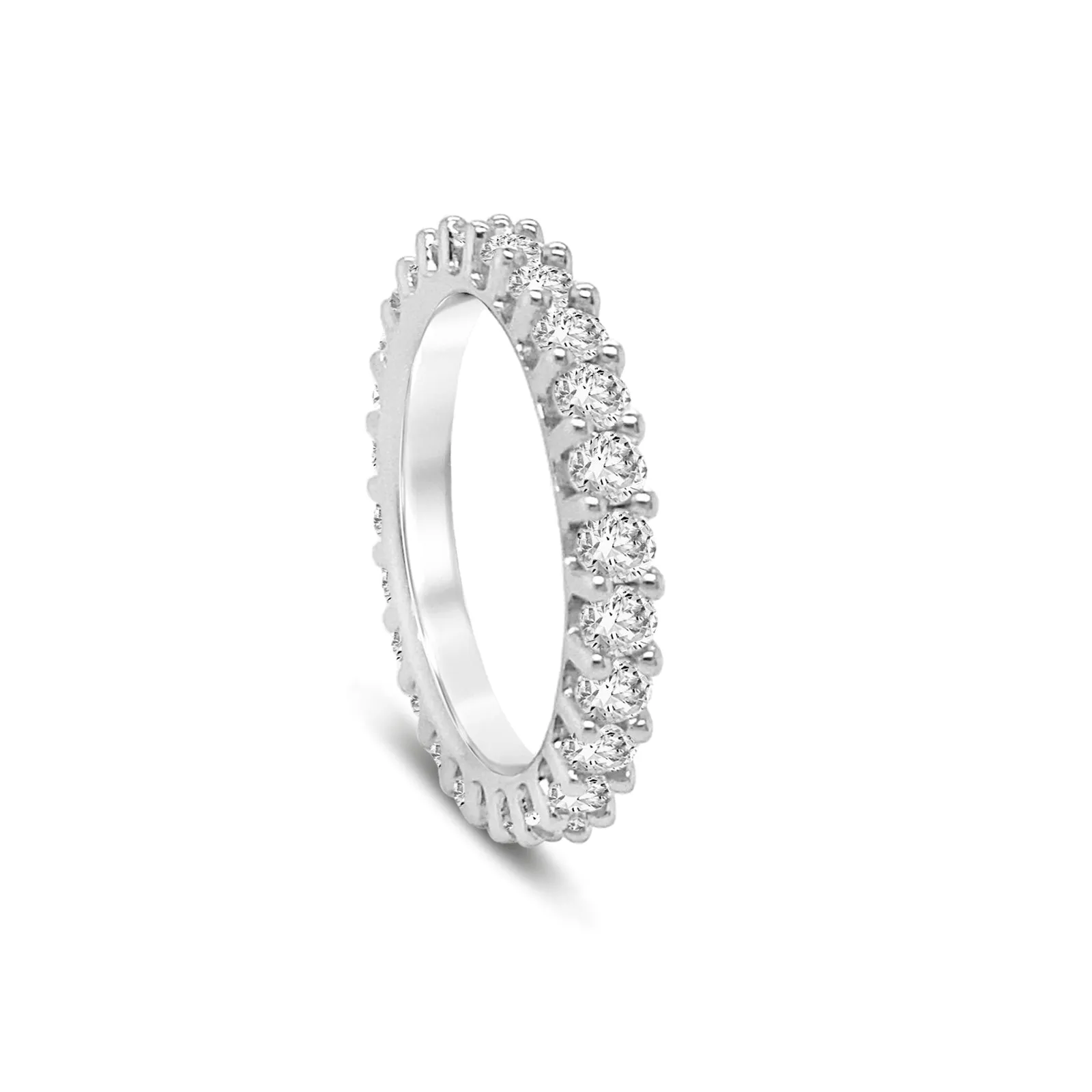 One Carat Skinny Eternity Ring