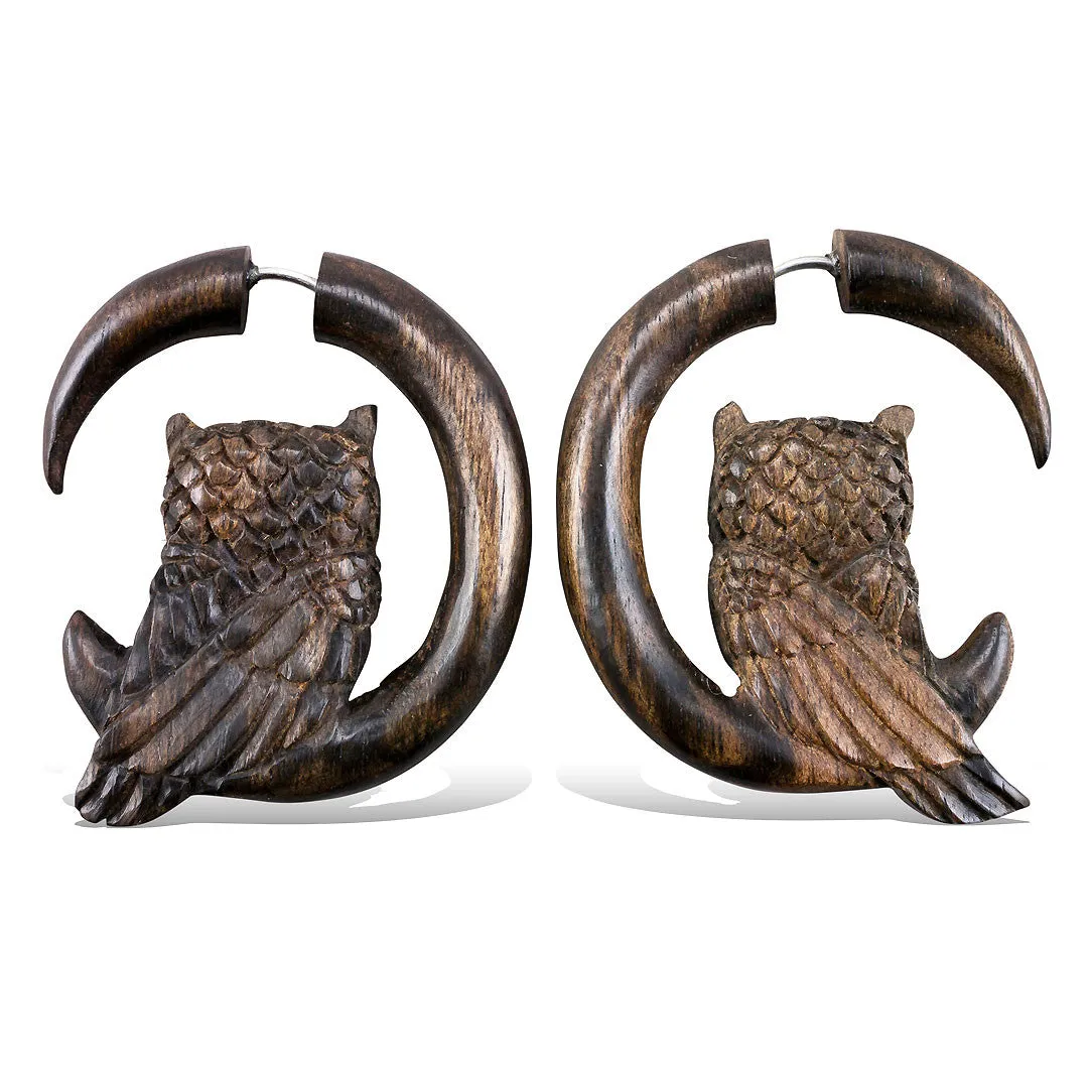 Perched Owl - Wood