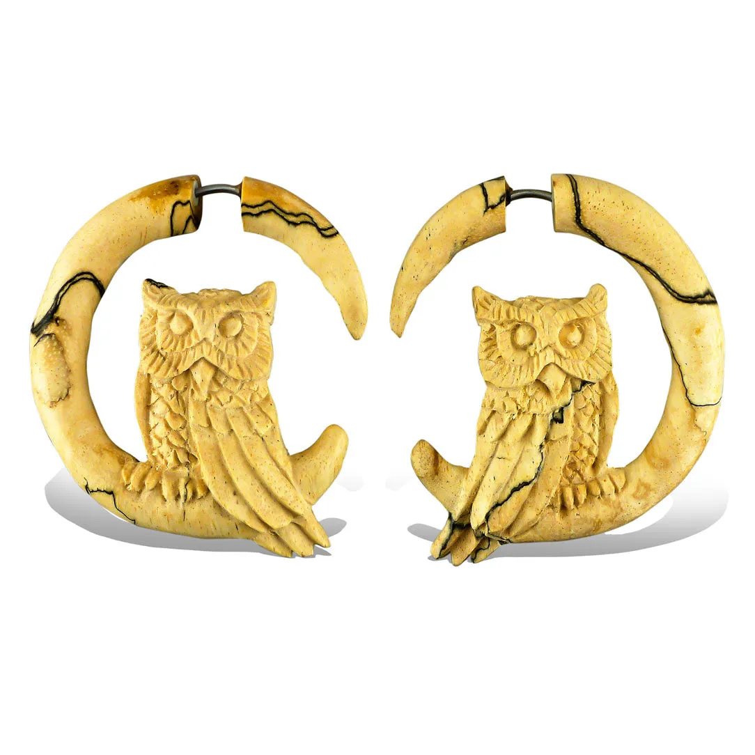 Perched Owl - Wood