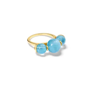 Persephone Ring Yellow Gold - Aquamarine
