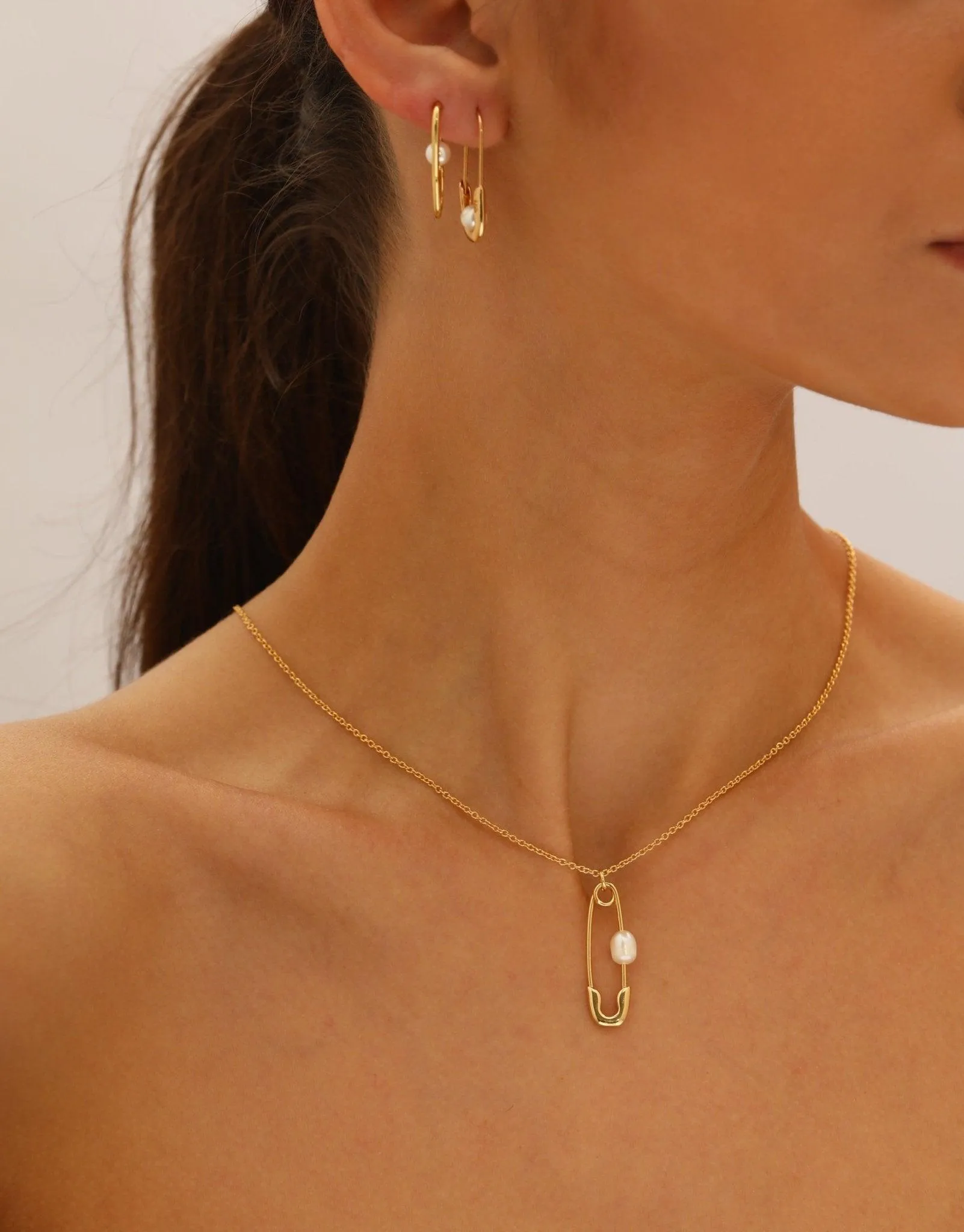 Petite Safety Pin Earrings