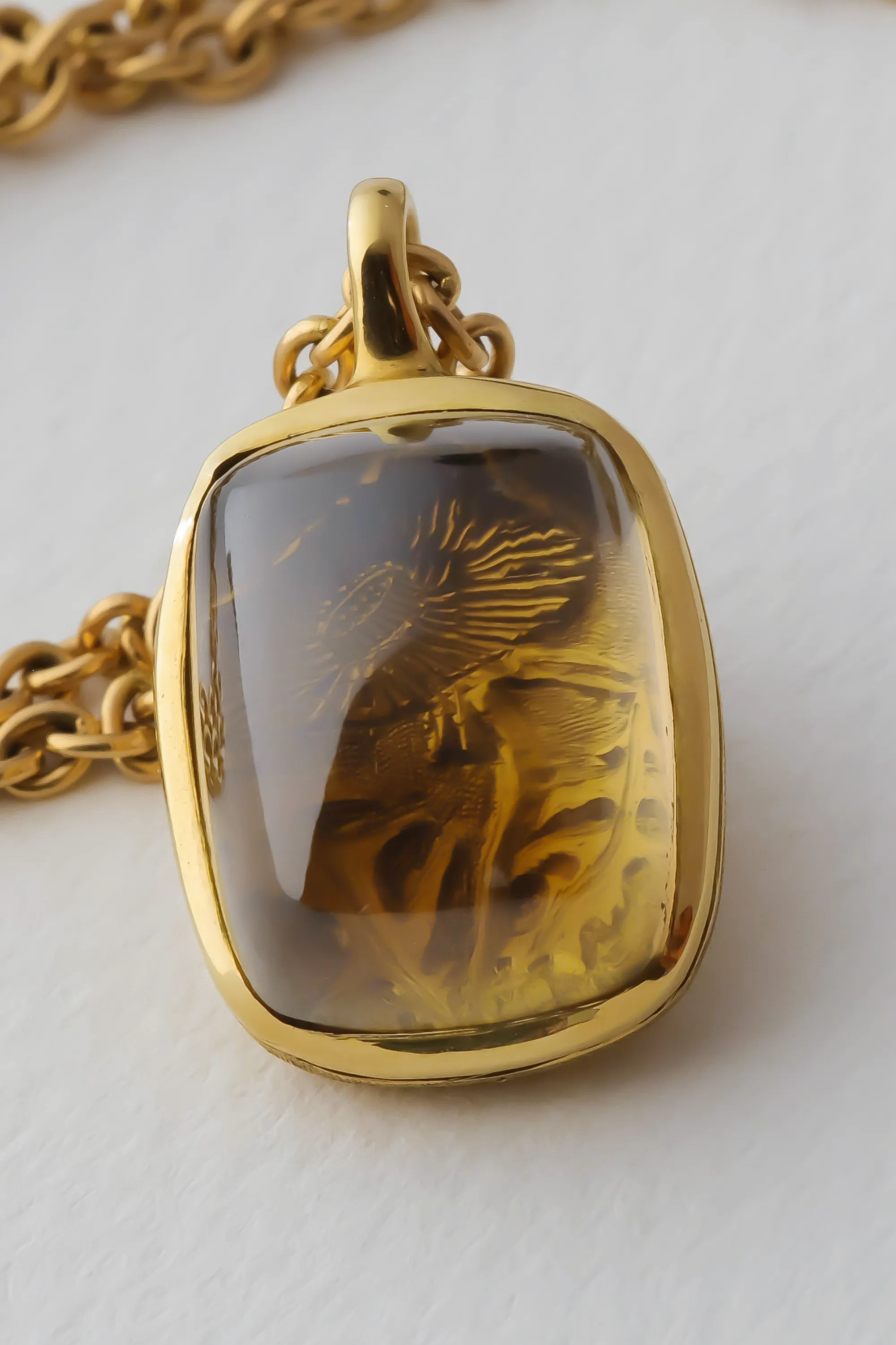 Phoebe Pendant, Citrine