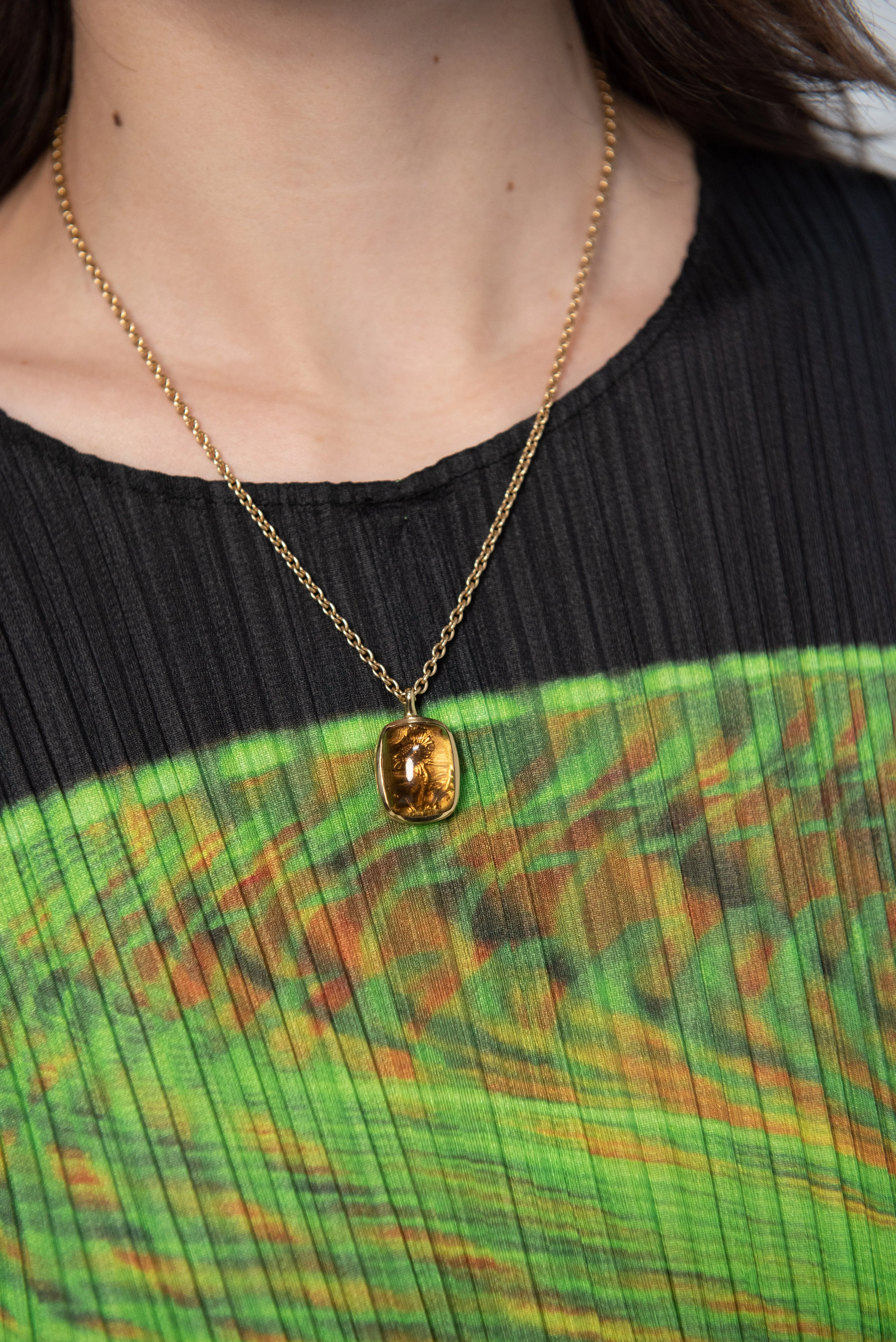 Phoebe Pendant, Citrine