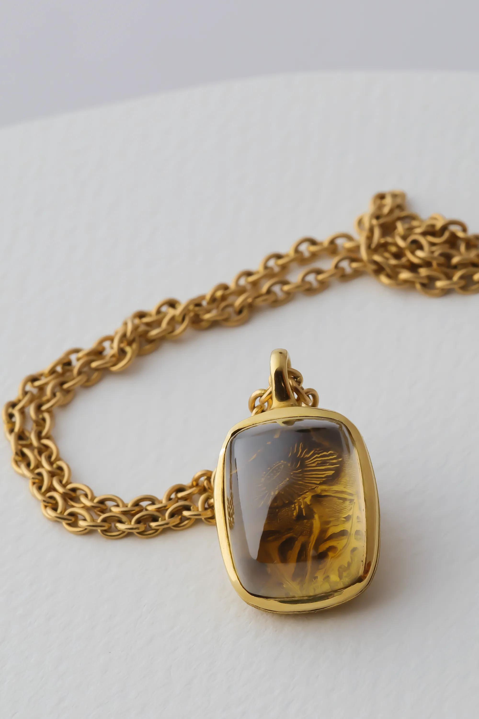 Phoebe Pendant, Citrine