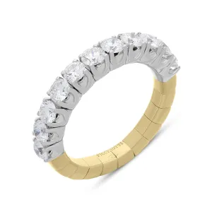 Picchiotti Xpandable 18ct White Yellow Gold 1.16ct Diamond Ring D