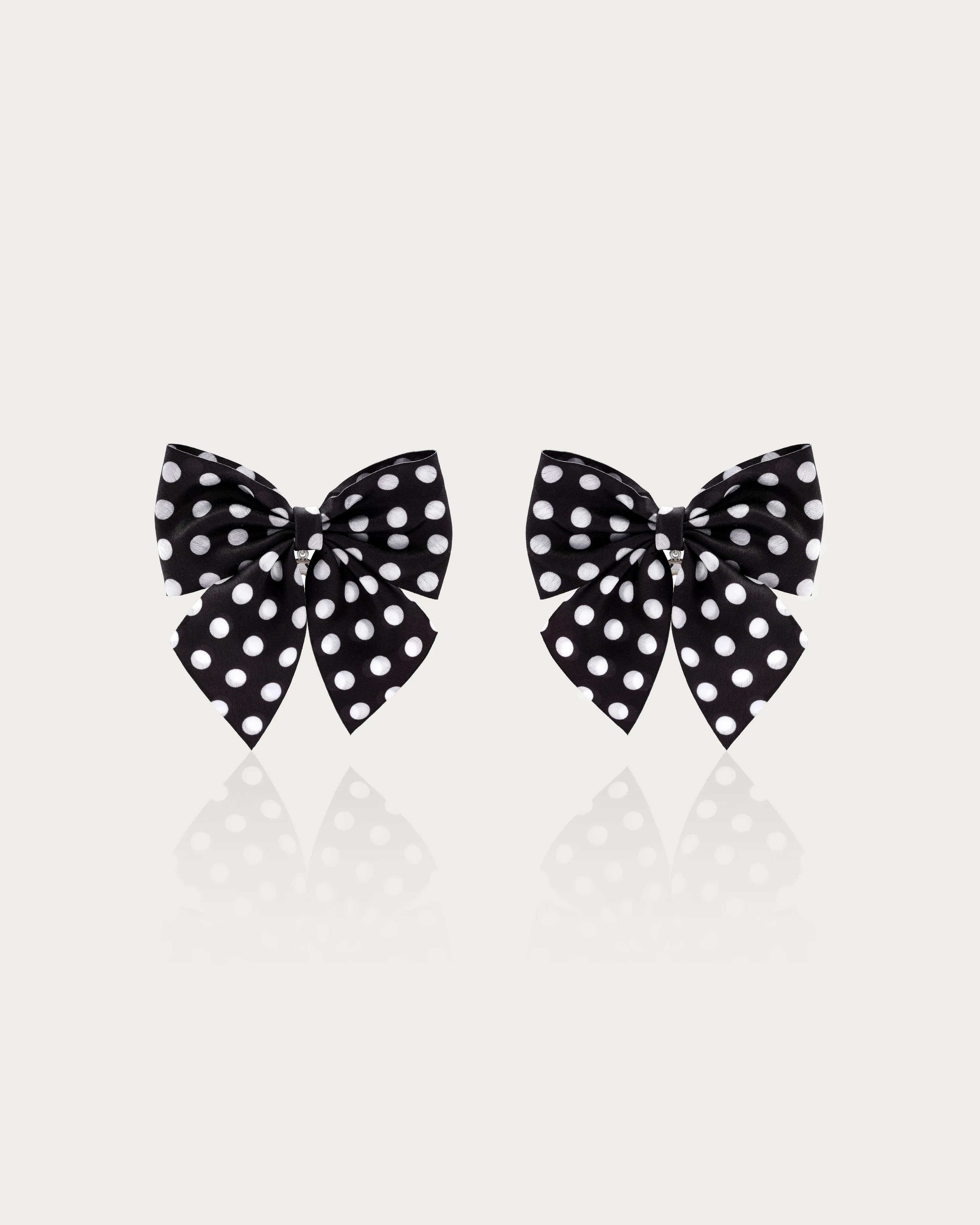 Polka Dot Bow Earrings