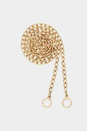 Pulley Chain - 15", Yellow Gold