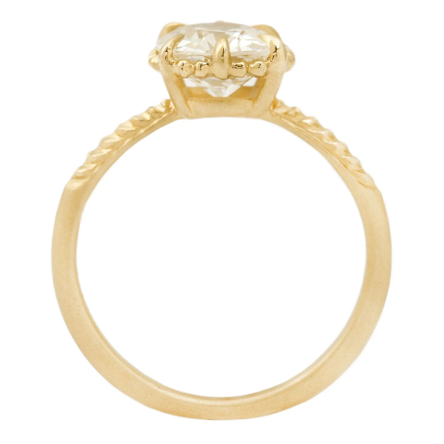 Radiant Antique Diamond Evergreen Solitaire