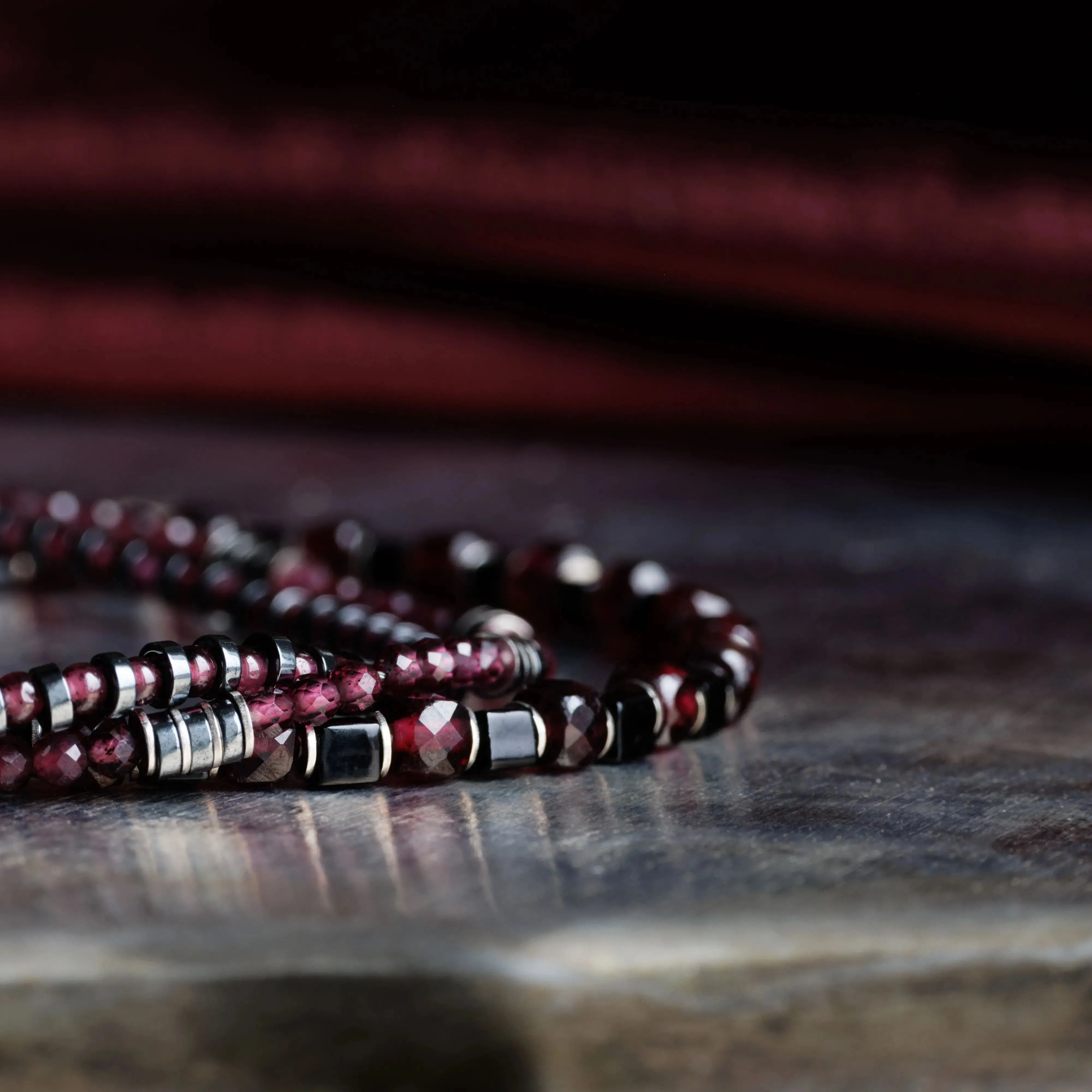 Red Garnet Bracelet XIII (2mm)