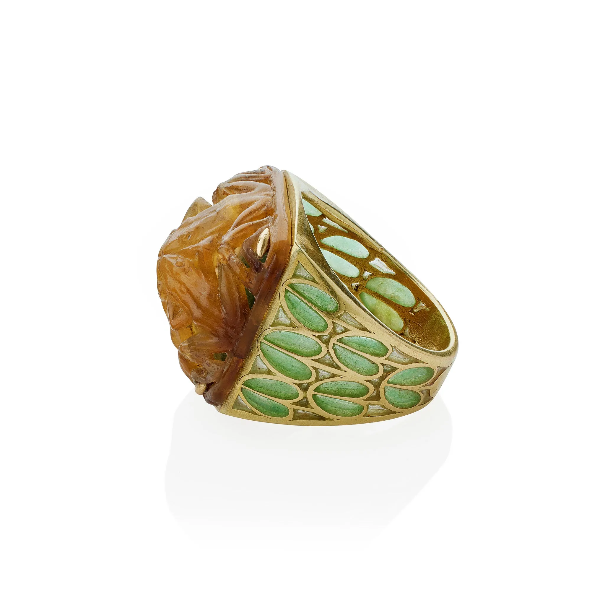 Ren?? Lalique "Grenouilles" Ring
