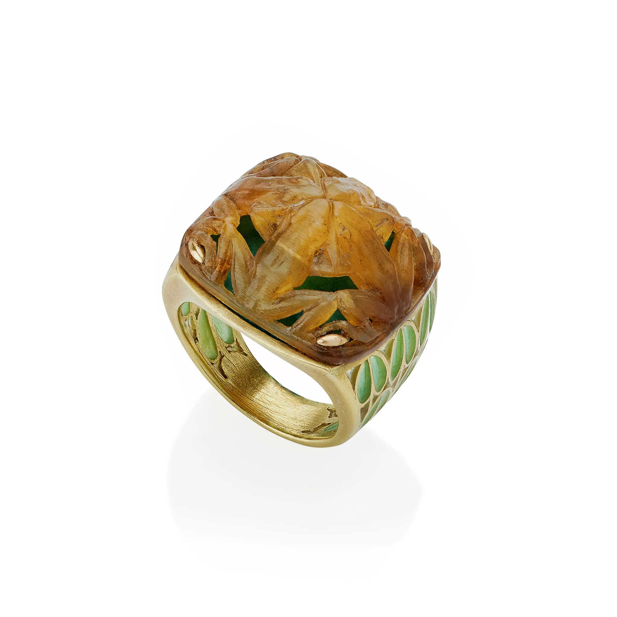 Ren?? Lalique "Grenouilles" Ring