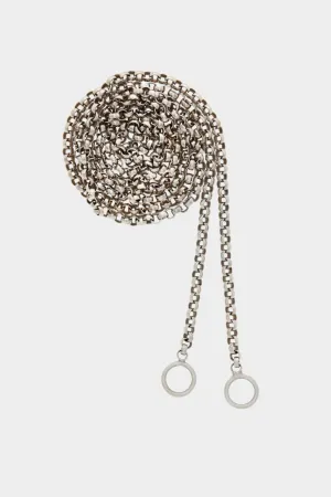 Rolo Chain Necklace - 16", White Gold