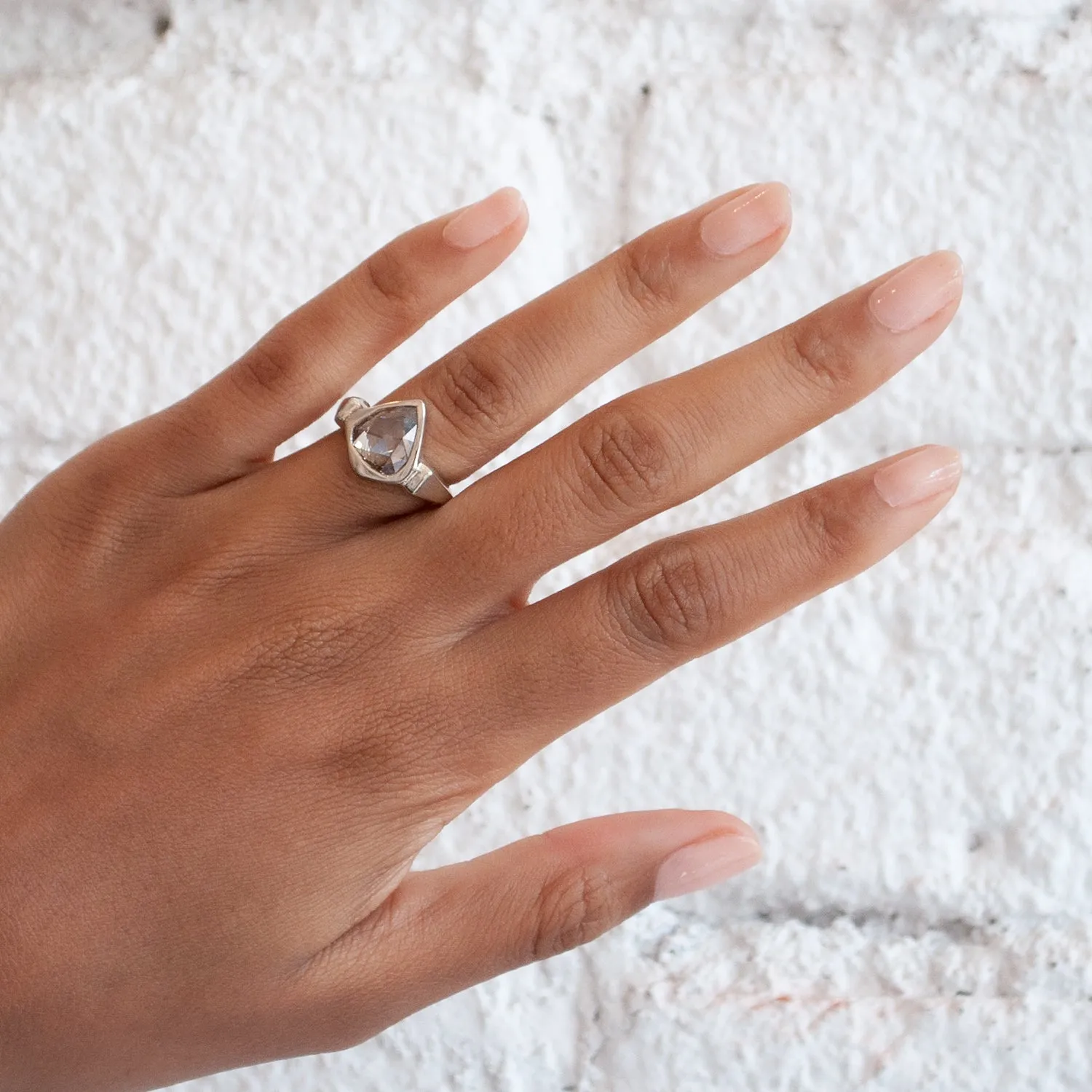Rose Cut Lighthouse Ring