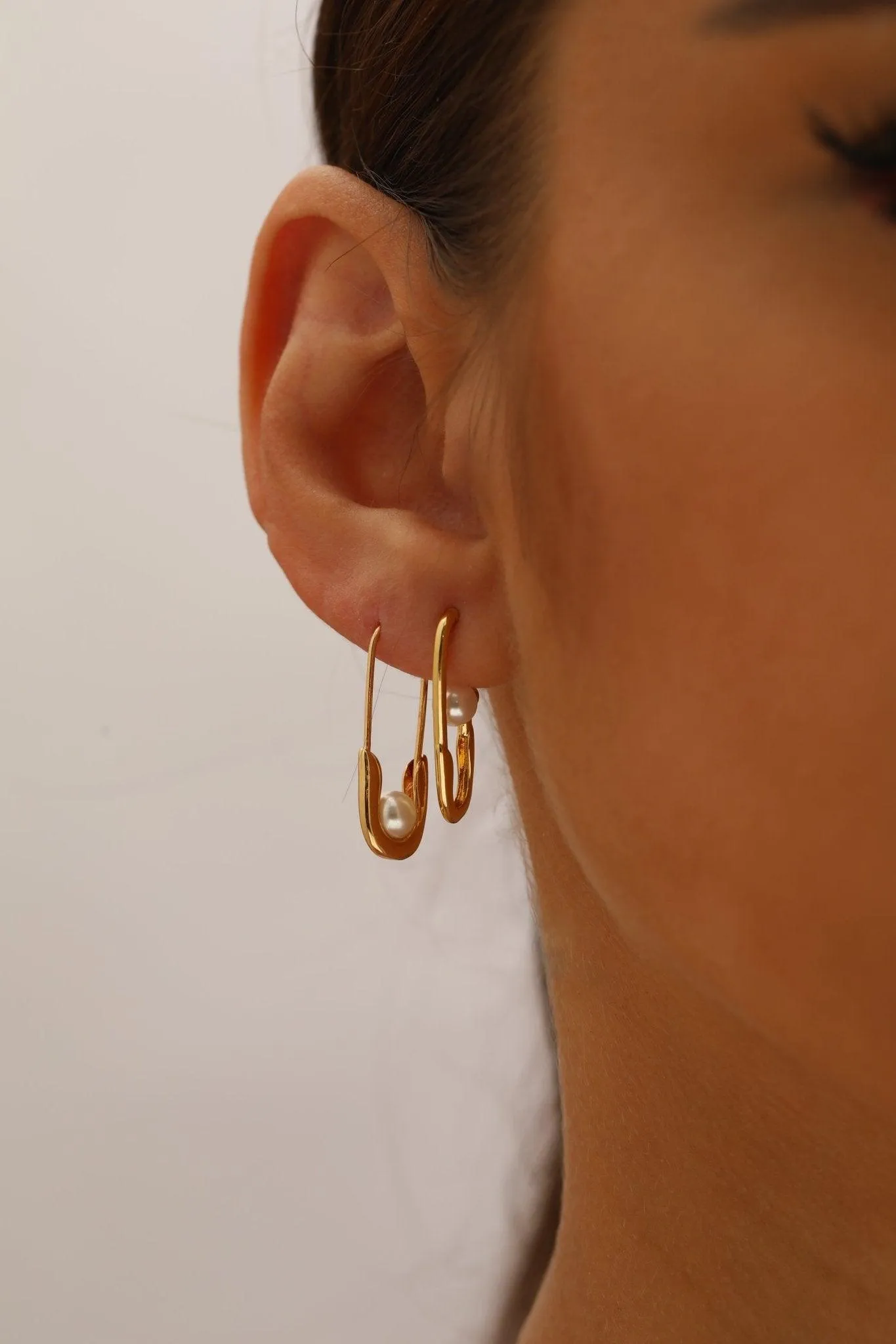 Safety Pin Earrings Set