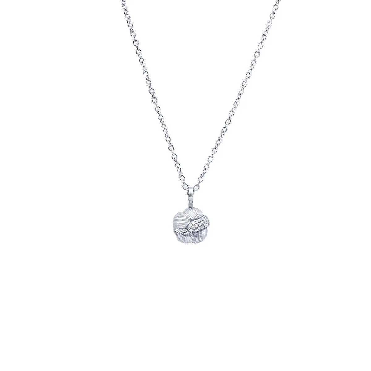Sav 18K Whitegold Pendant w. 27 Diamonds