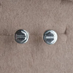 Screw & Washer Stud Earrings