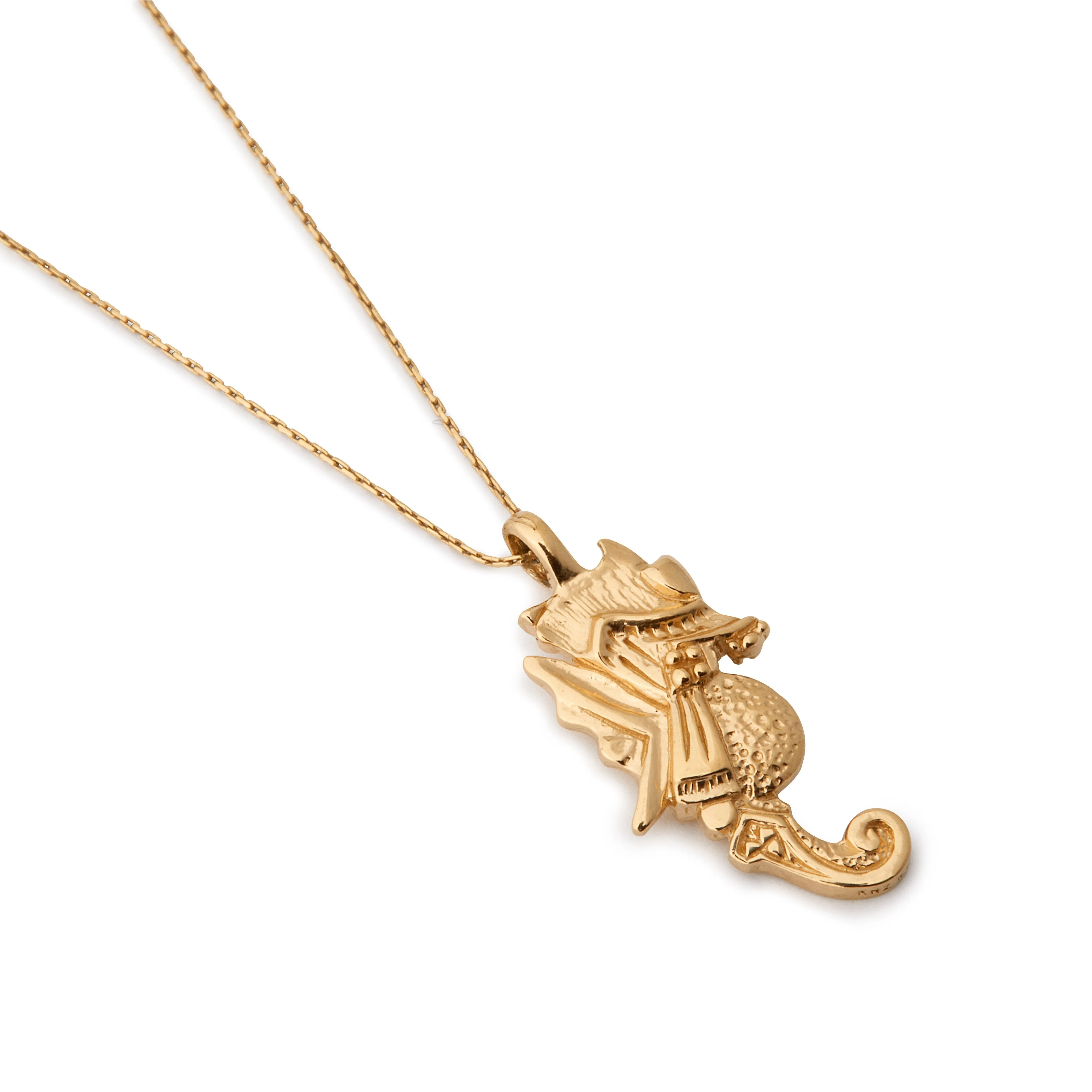 Seahorse 14K Gold Plated Necklace