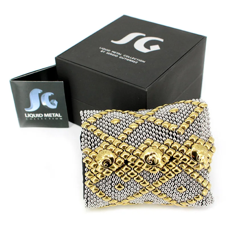 SG Liquid Metal B11 - SS / Gold Titanium (Stainless Steel Bracelet) by Sergio Gutierrez