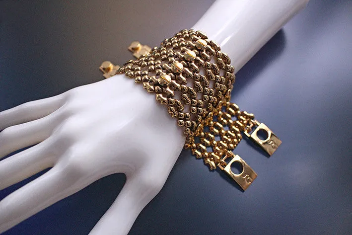 SG Liquid Metal TB43 AG ?C Antique Gold Finish ?C Bracelet by Sergio Gutierrez
