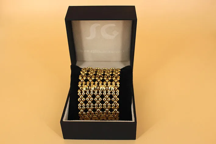SG Liquid Metal TB43 AG ?C Antique Gold Finish ?C Bracelet by Sergio Gutierrez