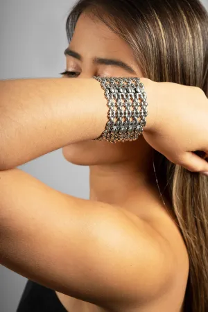 SG Liquid Metal TB43 AS?C Antique Silver Finish ?C Bracelet by Sergio Gutierrez