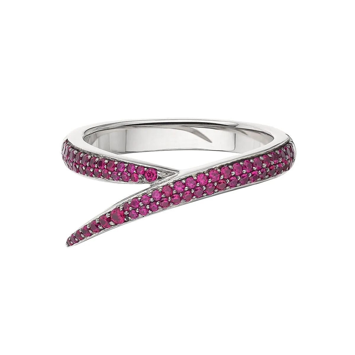 Shaun Leane Interlocking 18ct White Gold Pink Sapphire Single Ring