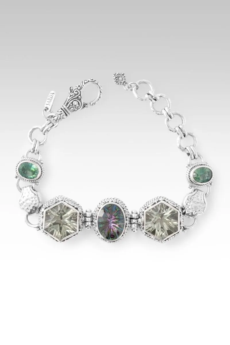 Sing for Joy Bracelet? in Chrome Chameleon? Mystic Quartz, Prasiolite & Bali Hai? Mystic Topaz