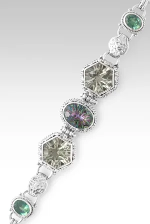 Sing for Joy Bracelet? in Chrome Chameleon? Mystic Quartz, Prasiolite & Bali Hai? Mystic Topaz