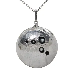 Singed Walter Schluep Sterling Silver and Pearl Necklace (C.1972)