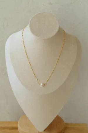 Single Pearl Chain Necklace Type B