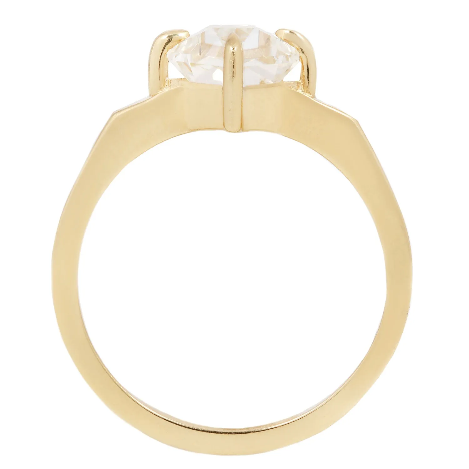 Solar Diamond Mirage Ring