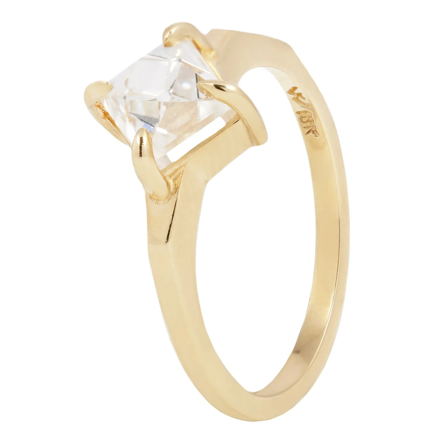 Solar Diamond Mirage Ring